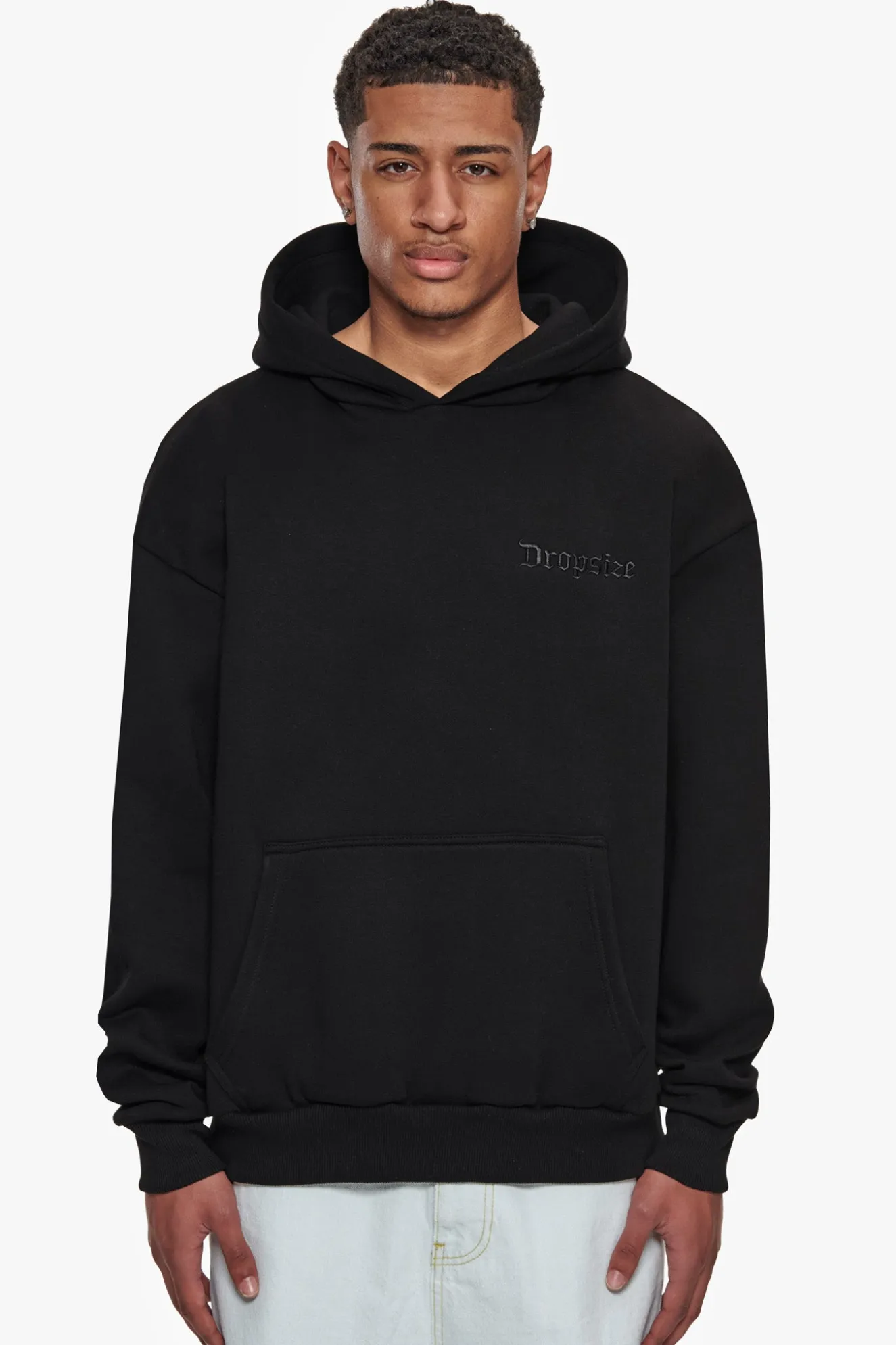 HEAVY OVERZIZE RAISED IN HEAVEN HOODIE BLACK