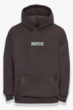 HEAVY OVERZIZE V2 QUATRO HOODIE WASHED BLACK