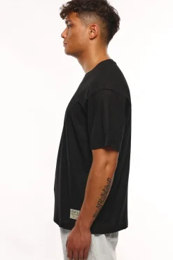 HEAVY RIB T-SHIRT BLACK