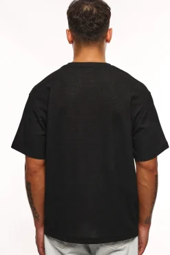HEAVY RIB T-SHIRT BLACK
