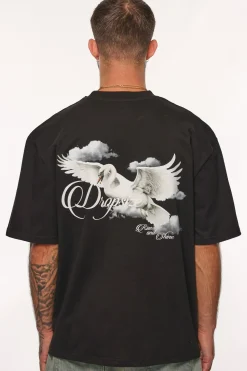HEAVY RISE AND SHINE T-SHIRT BLACK