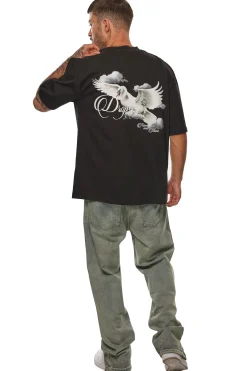 HEAVY RISE AND SHINE T-SHIRT BLACK