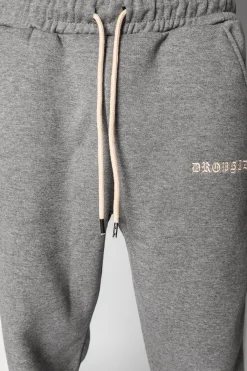 HEAVY SIDE STRIPE JOGGER HEATHER GREY