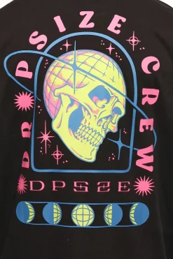 HEAVY SKULL LOGO T-SHIRT BLACK