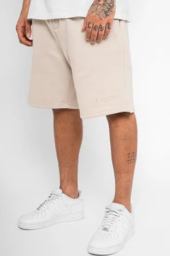 HEAVY SWEAT EMBO SHORT MOON BEAM