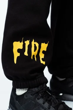 HEAVY SWEAT TRUST NO ONE PANTS BLACK