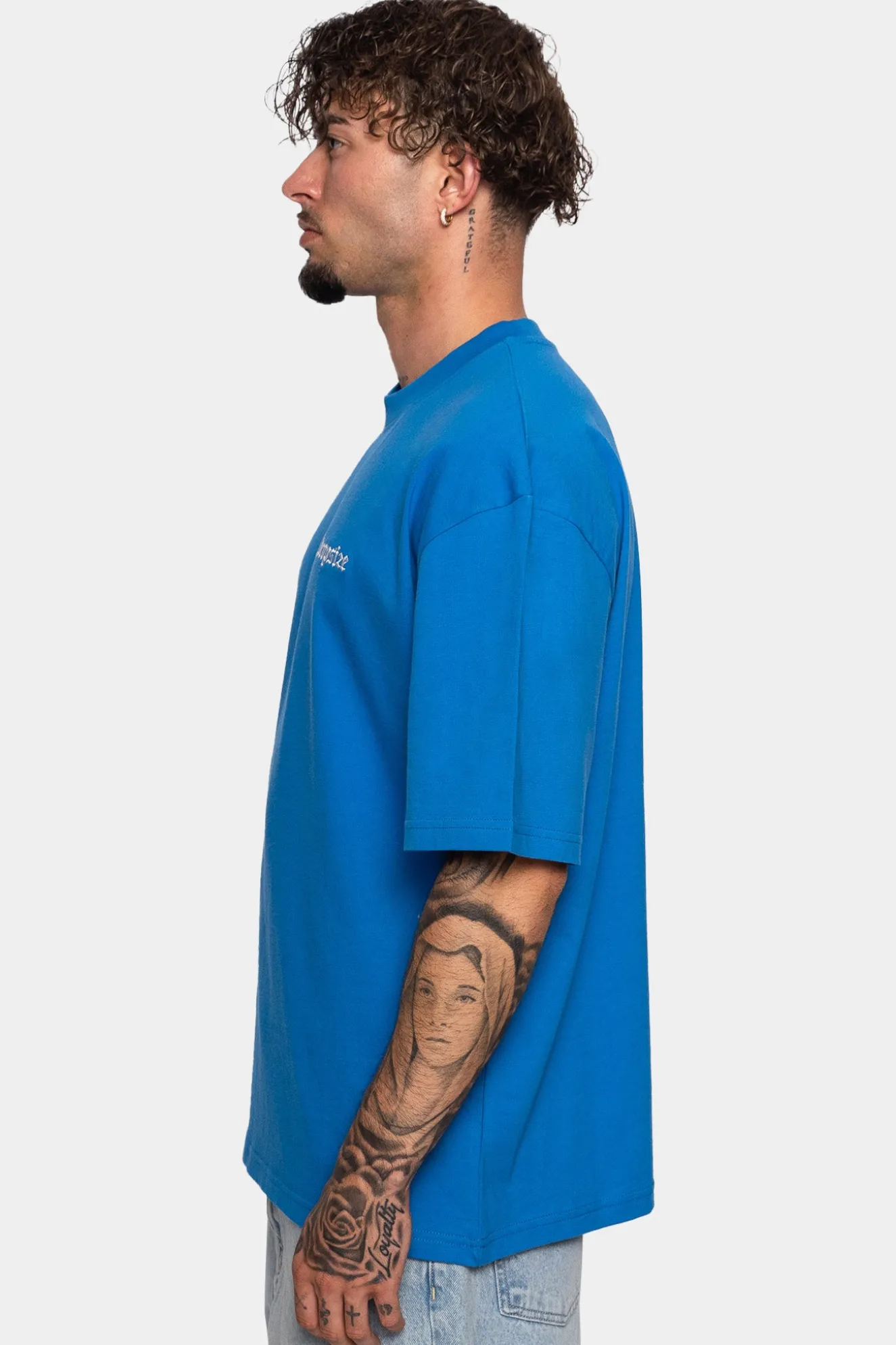 HEAVY V2 EMBO T-SHIRT ROYAL BLUE