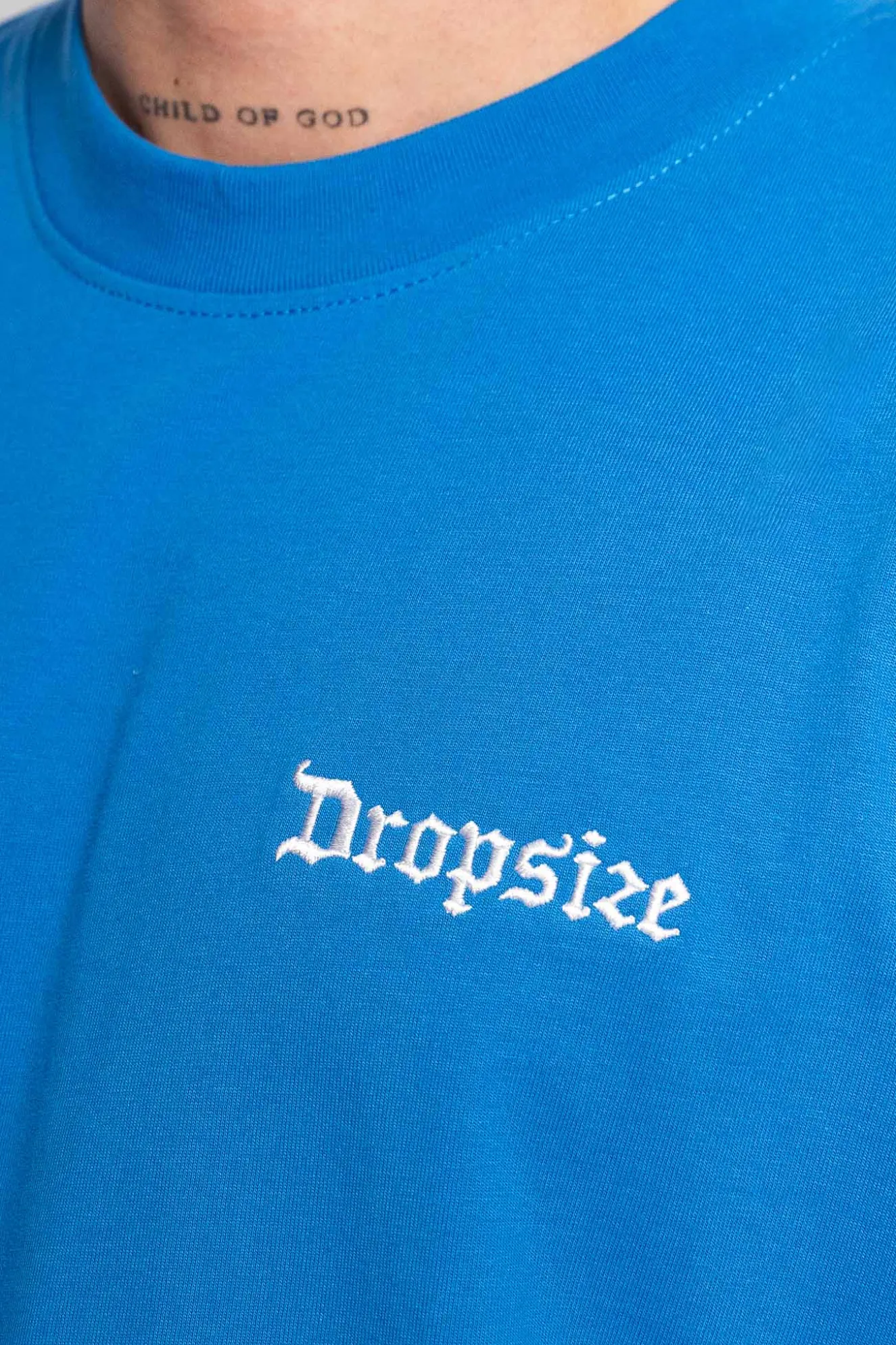 HEAVY V2 EMBO T-SHIRT ROYAL BLUE
