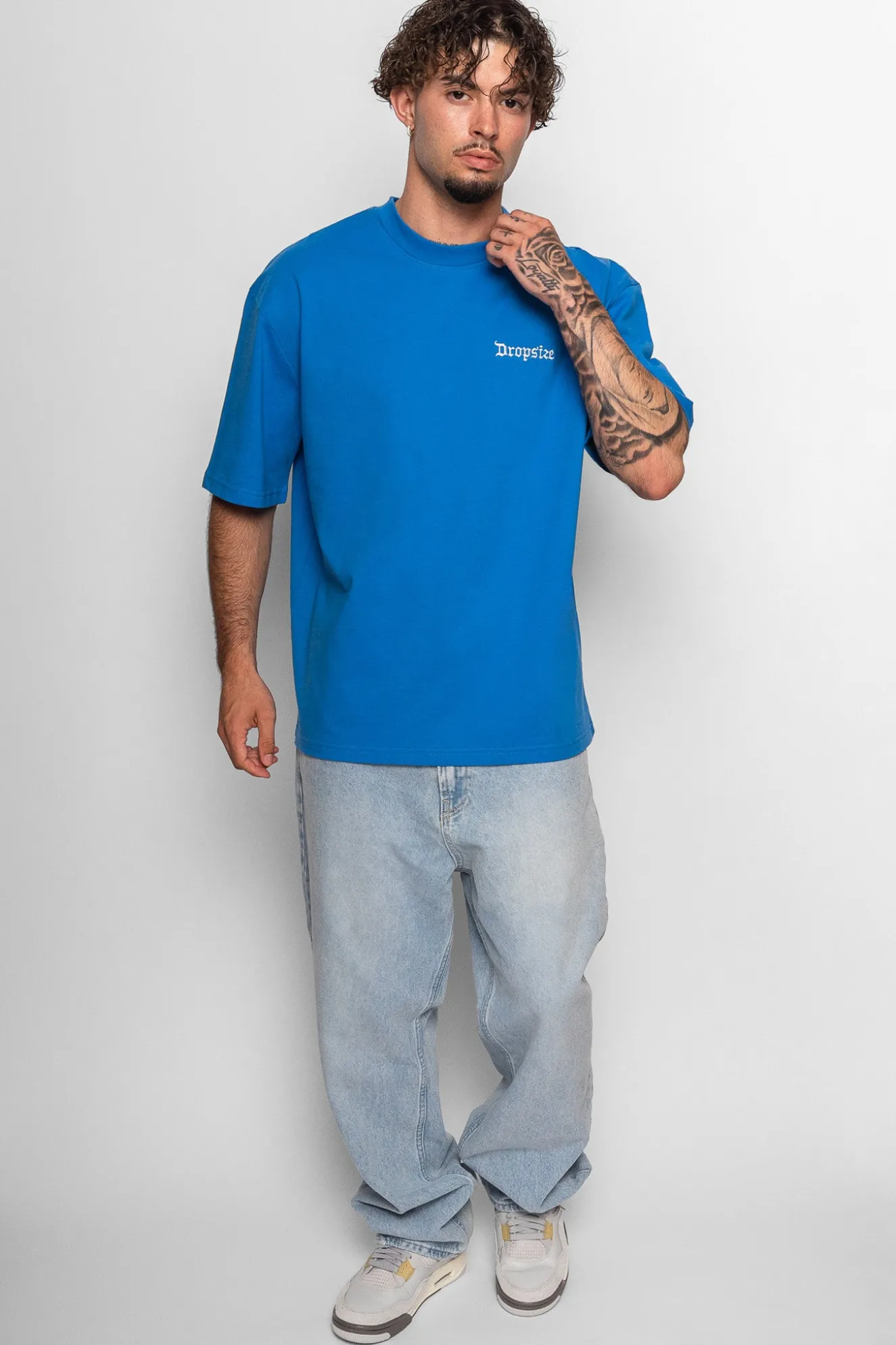 HEAVY V2 EMBO T-SHIRT ROYAL BLUE