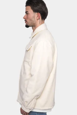 HEAVY V2 FLEECE JACKET CREAM WHITE