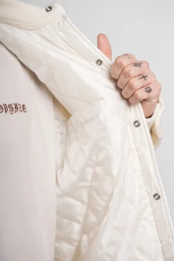 HEAVY V2 FLEECE JACKET CREAM WHITE