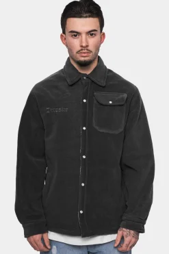 HEAVY V2 FLEECE JACKET WASHED GRAY
