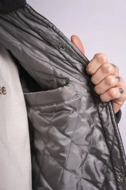 HEAVY V2 FLEECE JACKET WASHED GRAY
