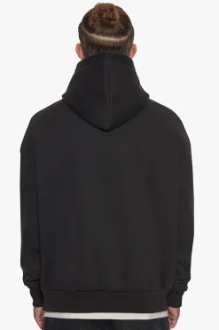 LACQUER PRINT LOGO HOODIE BLACK
