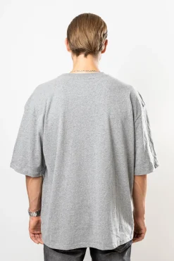 Logo Design Heavy T-Shirt Heather Grey