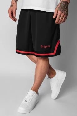 LOGO MESH SHORT BLACK/RED