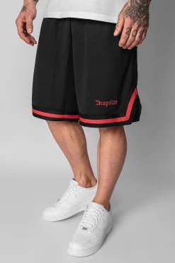 LOGO MESH SHORT BLACK/RED