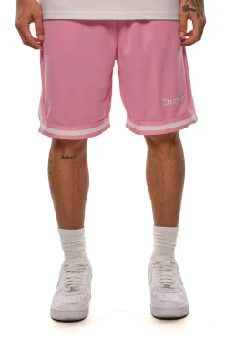LOGO MESH SHORT ROSA
