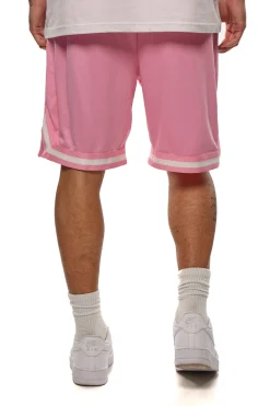 LOGO MESH SHORT ROSA