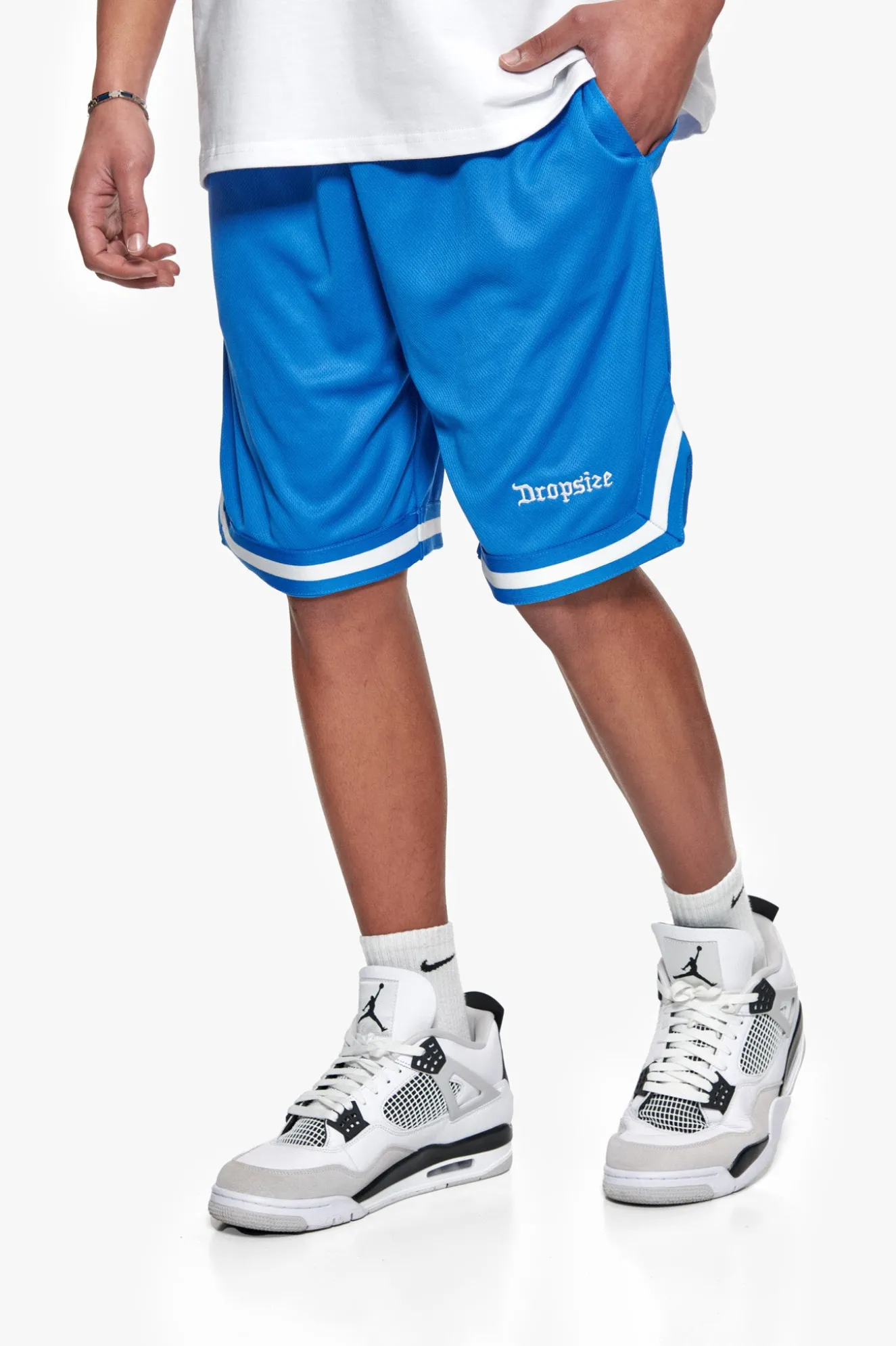 LOGO MESH SHORT ROYAL BLUE