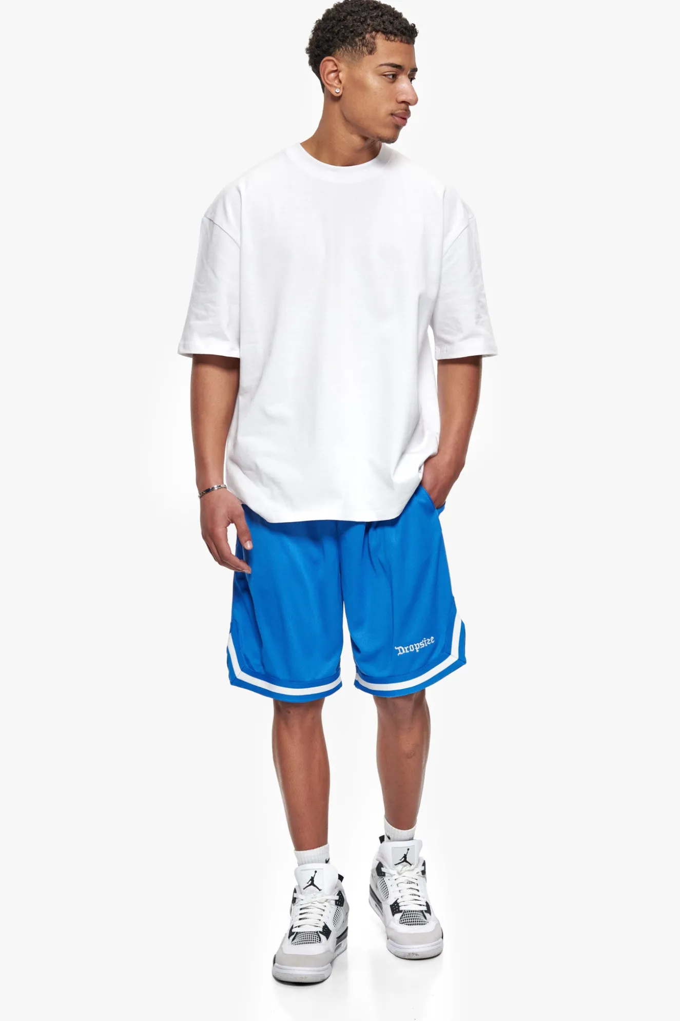 LOGO MESH SHORT ROYAL BLUE
