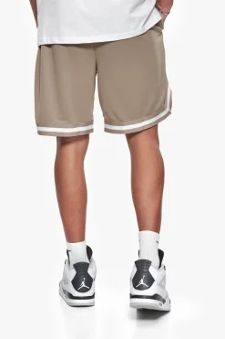 LOGO MESH SHORT SIMPLY TAUPE