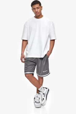 LOGO MESH SHORT STEEL GREY