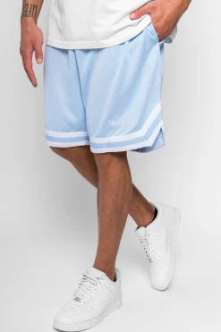LOGO MESH SHORTS BABY BLUE