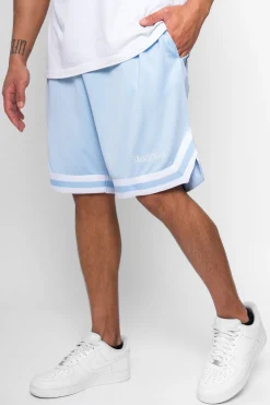 LOGO MESH SHORTS BABY BLUE