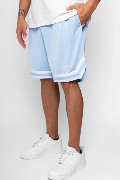 LOGO MESH SHORTS BABY BLUE