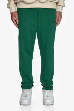 LOGO SWEAT PANTS WASHED GREEN