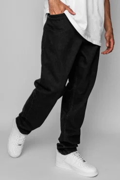 LOOSE FIT BLACK JEANS