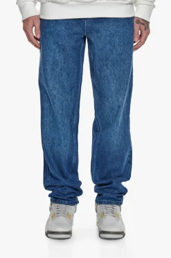 LOOSE FIT MONOGRAM JEANS DARK BLUE