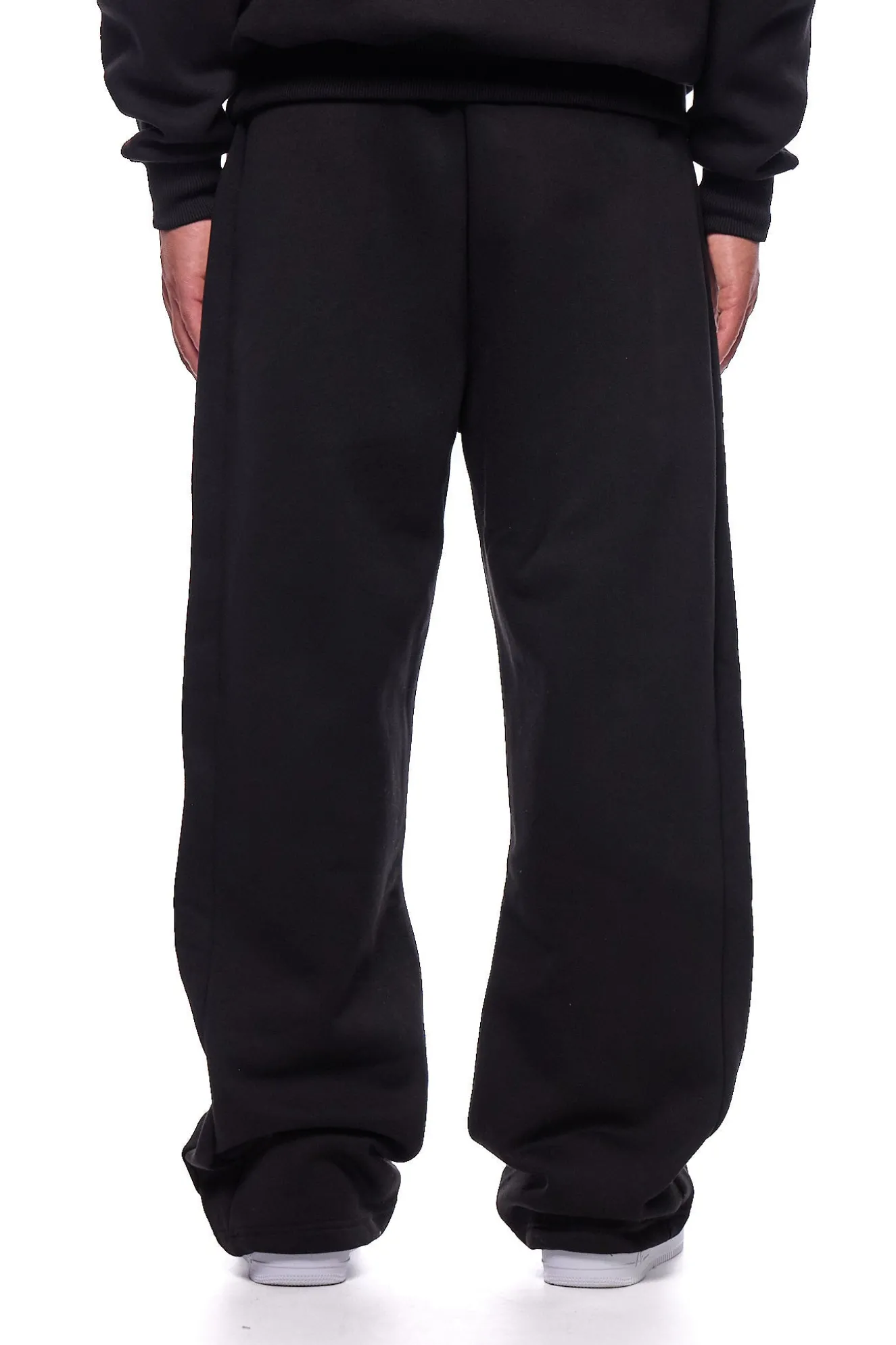 OPEN LEG JOGGER BLACK