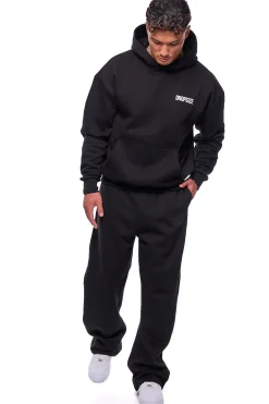 OPEN LEG JOGGER BLACK