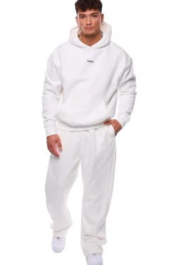 OPEN LEG JOGGER CREAM WHITE