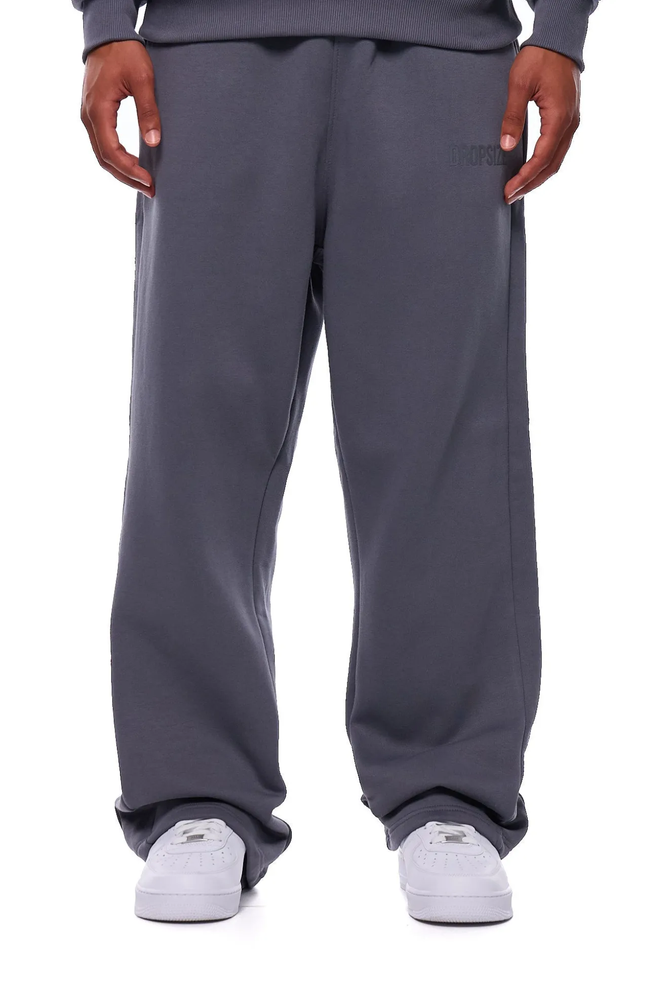 OPEN LEG JOGGER STEEL GREY