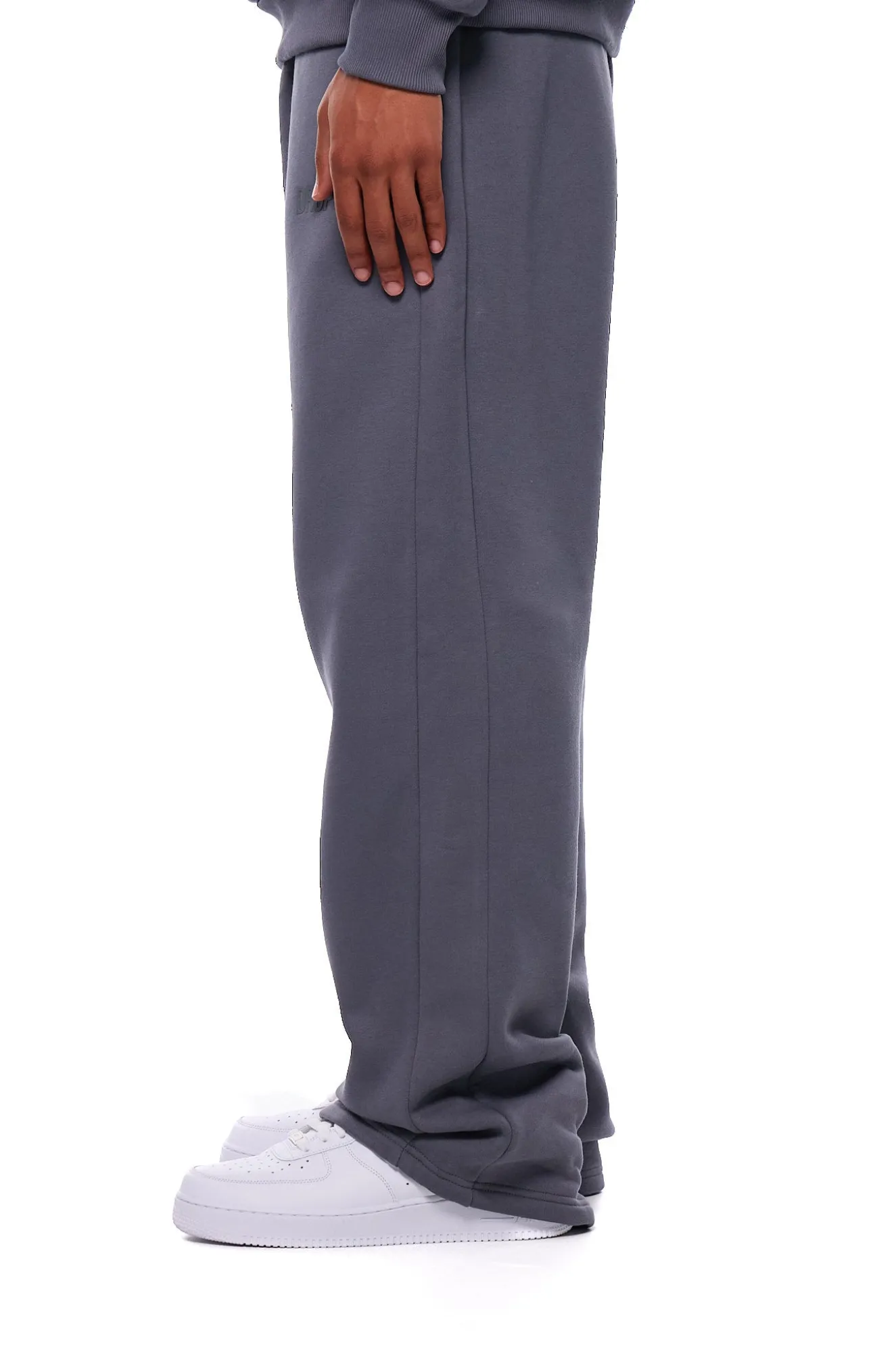 OPEN LEG JOGGER STEEL GREY