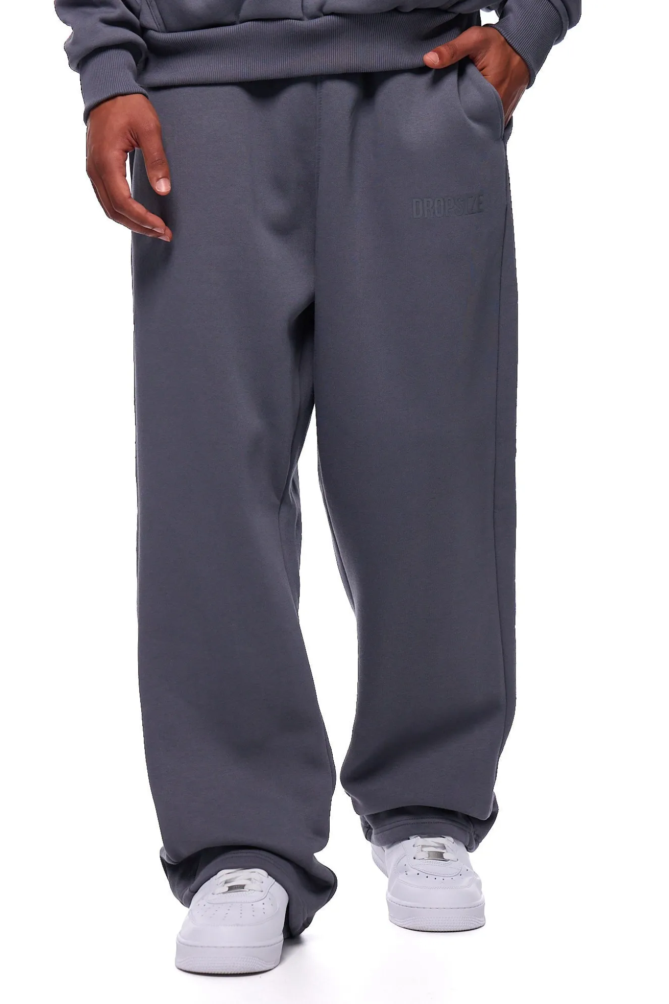 OPEN LEG JOGGER STEEL GREY