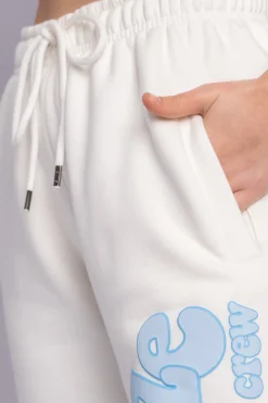 PUFFER PRINT JOGGER BABY BLUE CREAM WHITE