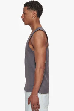 RIB TANK TOP GREY