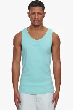 RIB TANK TOP TURQUOISE