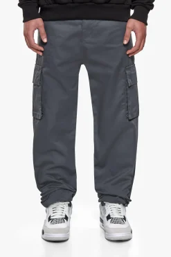 SINGLE CARGO POCKET WORK WEAR PANTS GREY