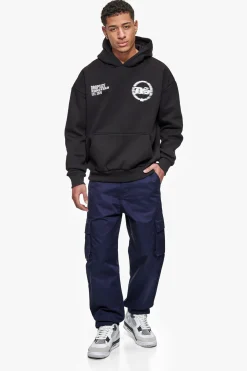 SINGLE CARGO POCKET WORK WEAR PANTS NAVY