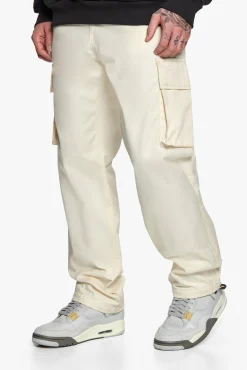 SINGLE CARGO POCKET WORKWEAR PANTS CREAM