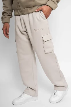 STRAIGHT LEG CARGO SWEAT PANTS MOON BEAM