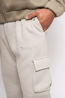 STRAIGHT LEG CARGO SWEAT PANTS MOON BEAM