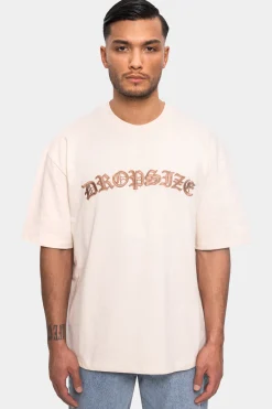 SUPER HEAVY FRONT EMBO TSHIRT COCONUT MILK