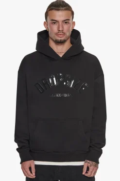 SUPER HEAVY OVERSIZE DS LIMITED HOODIE BLACK
