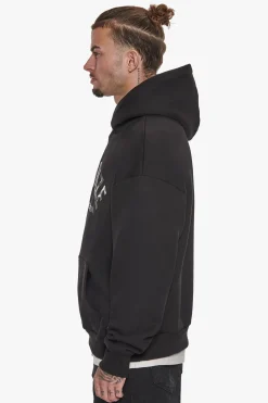 SUPER HEAVY OVERSIZE DS LIMITED HOODIE BLACK